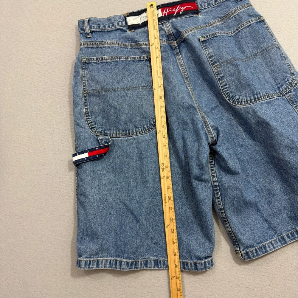Vintage Tommy Hilfiger Carpenter Shorts Men 36 Blue 13